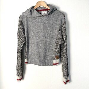 Roots Cabin Pullover Hoodie Womens Size Large‎ Classic Retro Cozy Knit